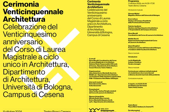 CERIMONIA VENTICINQUENNALE ARCHITETTURA