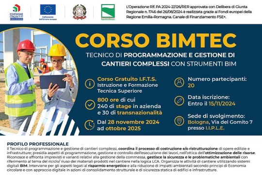 Corso IFTS BIMTEC