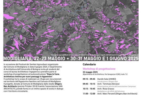DOPO LE FRANE. ARCHITETTURA MINIMA PER NUOVI PAESAGGI IN APPENNINO DOPO LE FRANE. ARCHITETTURA MINIMA PER NUOVI PAESAGGI IN APPENNINO