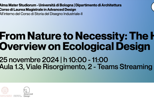 FROM NATURE TO NECESSITY: THE HISTORICAL OVERVIEW ON ECOLOGICAL DESIGN