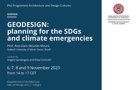 GEODESIGN: PLANNING FOR THE SDGS AND CLIMATE EMERGENCIES