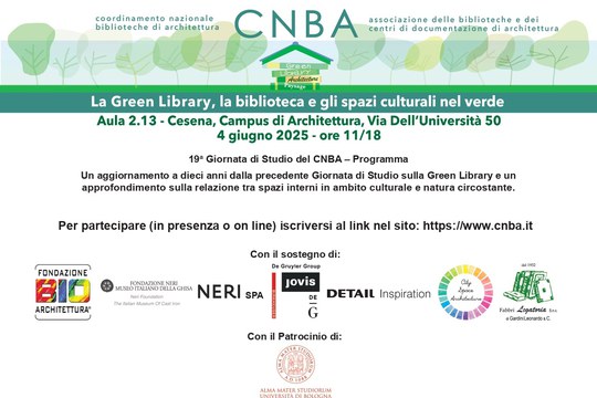 LA GREEN LIBRARY, LA BIBLIOTECA E GLI SPAZI CULTURALI NEL VERDE LA GREEN LIBRARY, LA BIBLIOTECA E GLI SPAZI CULTURALI NEL VERDE