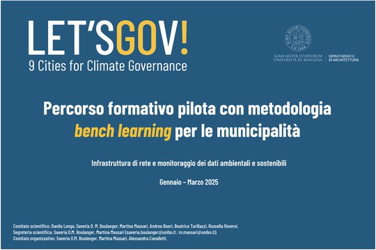 LET'S GOV. PERCORSO FORMATIVO PILOTA CON METODOLOGIA BENCH LEARNING PER LE MUNICIPALITÀ