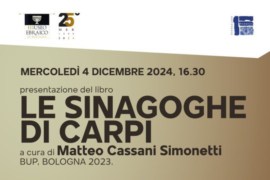 PRESENTAZIONE DEL LIBRO: SINAGOGHE DI CARPI