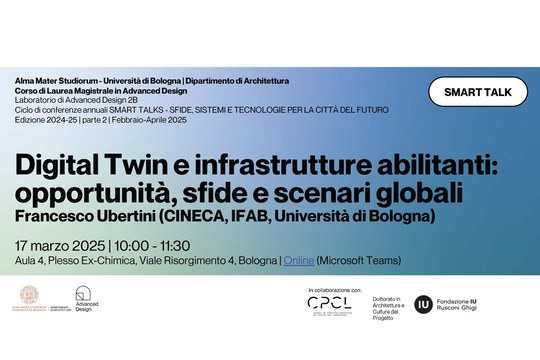 SMART TALKS: DIGITAL TWIN E INFRASTRUTTURE ABILITANTI. OPPORTUNITÀ, SFIDE E SCENARI GLOBALI