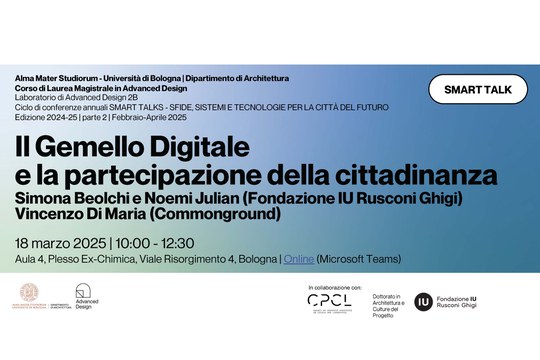 SMART TALKS: IL GEMELLO DIGITALE E LA PARTECIPAZIONE DELLA CITTADINANZA