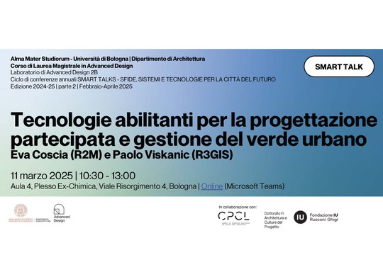 SMART TALKS: TECNOLOGIE ABILITANTI PER LA PROGETTAZIONE PARTECIPATA E GESTIONE DEL VERDE URBANO