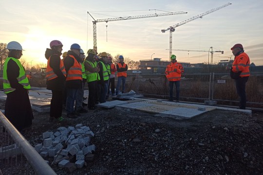 SOPRALLUOGO DEGLI STUDENTI PRESSO I CANTIERI DEL PROGETTO TRAM DI BOLOGNA