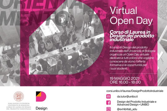 Virtual Open Day del Corso di Laurea in Design del prodotto industriale